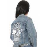 Candy Skull Rhinestone Denim Jacket