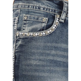 Diamond Wings Rhinestone Embellished Jeans