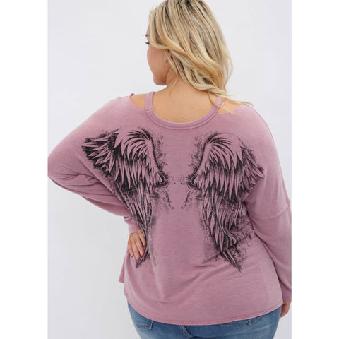 Vocal Apparel Angel Wings Top