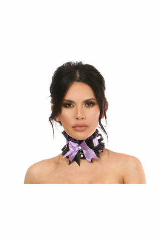 Kitten Collection Lavender/Black Lace Choker - Daisy Corsets