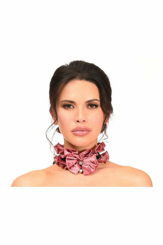 Kitten Collection Dusty Rose Velvet Choker - Daisy Corsets