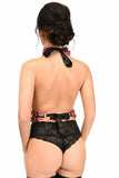 Kitten Collection Dusty Rose Velvet Double Strap Body Harness - Daisy Corsets