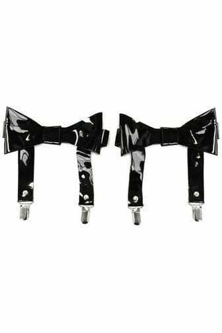 Black Patent Garters (set of 2) - Daisy Corsets