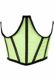 Lavish Neon Green Mesh Open Cup Waist Cincher - Daisy Corsets