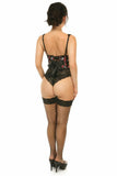 Lavish Floral Satin Open Cup Waist Cincher - Daisy Corsets