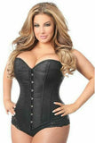 Lavish Black Brocade Corset - Daisy Corsets