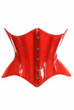 Lavish Red Clear Curvy Underbust Waist Cincher Corset - Daisy Corsets