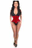 Lavish Red Clear Curvy Underbust Cincher Cincher Corset