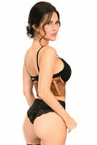 Lavish Caramel Sheer Lace Underwire Waist Cincher Corset - Daisy Corsets