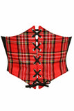 Lavish Red Plaid Corset Belt Cincher - Daisy Corsets