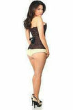 Lavish Dark Brown Lace Overbust Corset w/Zipper - Daisy Corsets