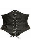 Lavish Black Brocade Corset Belt Cincher - Daisy Corsets