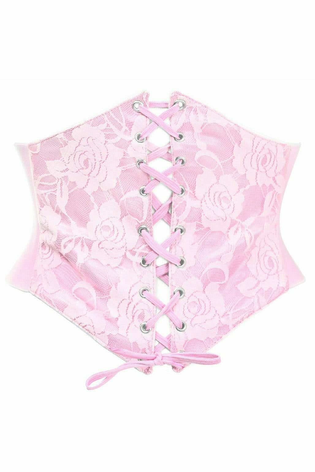 Lavish Lt Pink Lace Corset Belt Cincher - Daisy Corsets