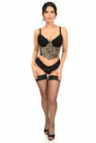 Lavish Leopard Velvet Underwire Open Cup Cincher Corset - Daisy Corsets