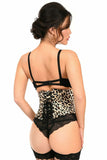 Lavish Leopard Velvet Mini Cincher Corset - Daisy Corsets