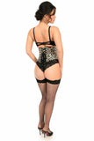 Lavish Leopard Velvet Mini Cincher Corset - Daisy Corsets