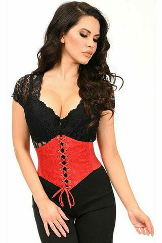 Lavish Red Lace Corset Belt Cincher - Daisy Corsets