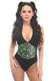 Lavish Green Gothic Lace-Up Corset Belt Cincher - Daisy Corsets