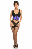 Lavish Neon Blue Mesh Open Cup Waist Cincher