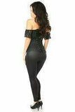 Lavish Black Lace Off-The-Shoulder Corset - Daisy Corsets