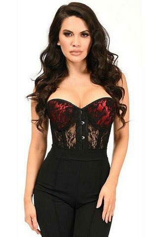 Lavish Sheer Lace Underwire Corset - Daisy Corsets