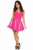 Lavish Pink Patent PVC Underwire Bustier - Daisy Corsets