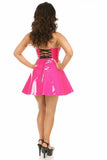 Lavish Pink Patent PVC Underwire Bustier - Daisy Corsets