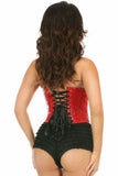 Lavish Red Patent PVC Underwire Bustier - Daisy Corsets