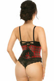 Lavish Red Plaid Mini Cincher - Daisy Corsets