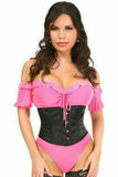 Lavish Black Satin Mini Cincher - Daisy Corsets