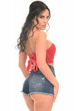 Lavish Red Lace Underwire Short Bustier