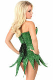 Top Drawer Green Sequin Steel Boned Corset Dress - Daisy Corsets