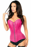 Top Drawer Fuchsia Brocade Steel Boned Corset - Daisy Corsets