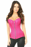 Top Drawer Fuchsia Brocade Steel Boned Corset - Daisy Corsets