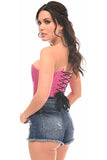 Top Drawer Fuchsia Brocade Steel Boned Corset