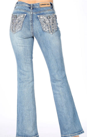 Shine On Duel Embellished Rhinestone Jeans